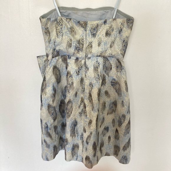 BCBG Blue Haze Metallic Strapless Dress - Picture 5 of 6